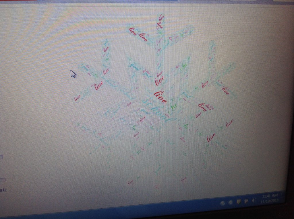RSmithTeachTech's tweet image. Ms. Riley's 3rd graders used WordCloud.com to create word clouds that showed what they were thankful for!
