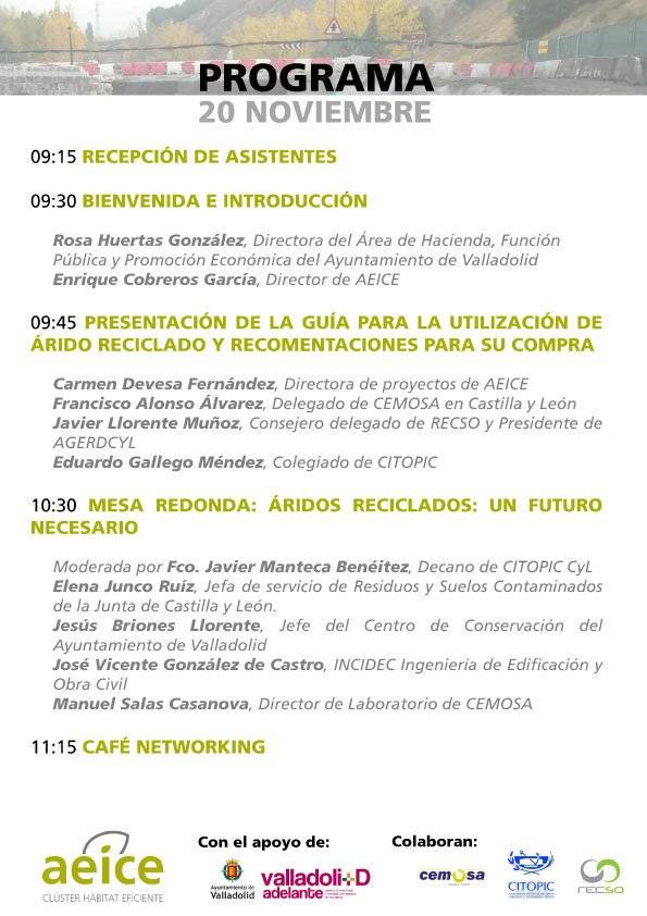 ideva_agencia's tweet photo. Mañana #20NOV se presenta #enInnolid la "Guía para la utilización de áridos reciclados y recomendaciones para su compra" de #Ecocivil, proyecto de @ClusterAeice en colaboración con @cyl_citopic, #CEMOSA y #RECSO
Ecocivil forma parte de #ValladolidCircular ✔
#economíacircular https://t.co/2RVCLsDPrv