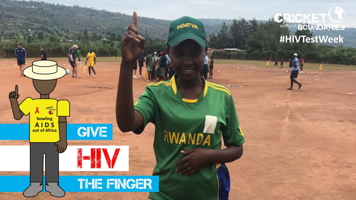 CWBglobal's tweet photo. It's #HIVTestWeek and we're backing the campaign to give HIV the finger and give it out! For more info, check out @startswith_me and their site: https://t.co/SEWXX6oxBm  

As always, please RT! 🏏 ☝️ https://t.co/6wmYQJkAhw