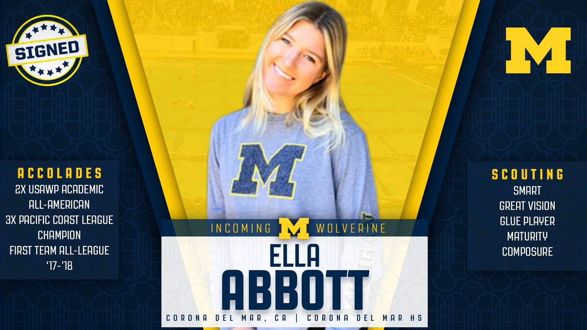 We are pleased to welcome Ella Abbott to the 〽 family. #NewBlue #NationalSigningDay