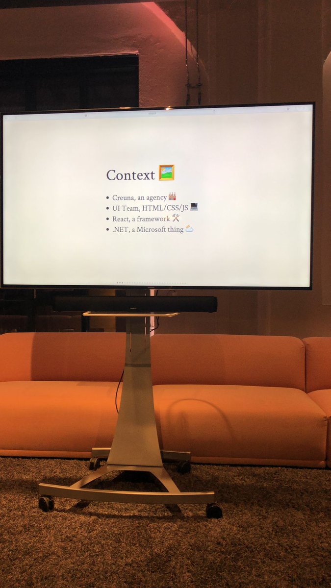 The meetup at Creuna started and we are all ready for some interesting talks