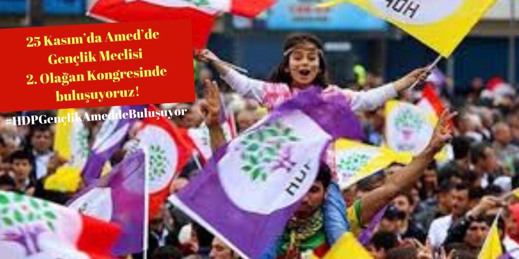 Egemenlerin toplumsal birliktelik anlamına gelen her türlü örgütlülüğü etkisizleştirme ve dağıtma çabasına karşı, ortak mücadele ve dayanışma ruhunu yeniden kurmak için #HDPGençlikAmeddeBuluşuyor