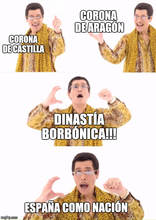 Paooo_tsg21's tweet photo. #LOSMEMESCATOLICOS #historiaentwitter @IESADAJA @diegomontalvez 

PPAP nos enseña más que Pablo Casado sobre la historia de España https://t.co/MoSHlY20cF
