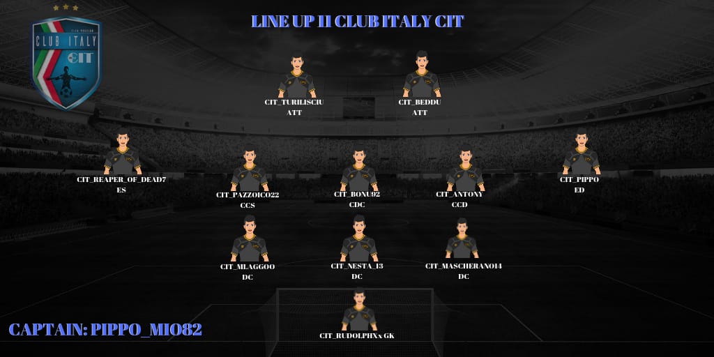 NewClubitalycit's tweet photo. lineup vs @PROWildRunners https://t.co/Xl0X6hHYjs