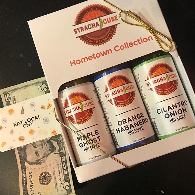 syrachacuse's tweet photo. Use your @eatlocalcny card at tonights Buy Local Bash and save 5 bucks on this Hot Hometown collection. Whatโs in your wallet Syracuse? #shoplocal #buylocal #buylocalbash https://t.co/uiWheTr28z https://t.co/yGIysOlQIb