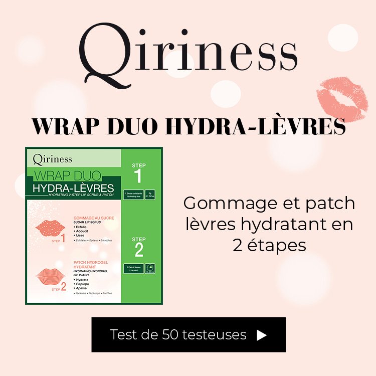 Tentez de faire partie des 50 chanceuses qui testeront Le Wrap Duo Hydra Lèvres de <a href="/Qiriness_France/">Qiriness</a> . Profitez-en, c'est gratuit ! >>>> bit.ly/2DxUHDd via <a href="/Beaute_Addict/">Beauté Addict</a>