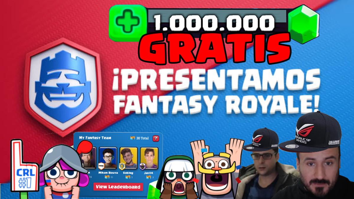 RevolAimar's tweet photo. 📹EN DIRECTO 
#MorenoCup 4 #MODOFACIL 💶Bracket 200€ !
#FantasyRoyale @ClashRoyaleES 
✅Para participar
📌Suscribirse a mi canal de Seguir en Twitter @ReVoLAimaR @ApacheMoreno_32 
🔁Hacer RT y poner tu nombre del juego 
📹https://t.co/2SjBQslqoc https://t.co/gVGSNidQ2x