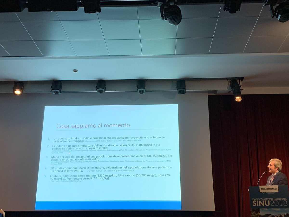 SINU_Italia's tweet photo. Carenza di #iodio nei #bambini e #ragazzi. Il Prof. Angelo Campanozzi da @unifg presenta i nuovi dati del programma #MINISAL. #SINU2018 https://t.co/EOnfjq0tqd