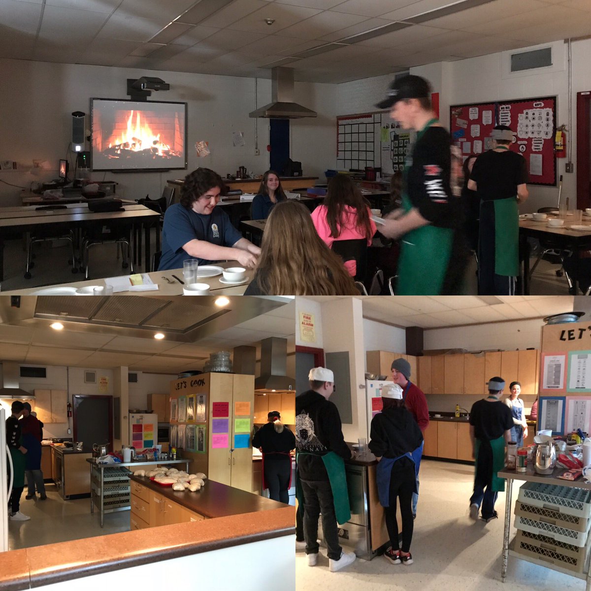 MsJTobes's tweet photo. TFJ20 students practicing their serving skills, table etiquette and cooking timing #ffss #ffssfoods https://t.co/VKdPhMb3FR