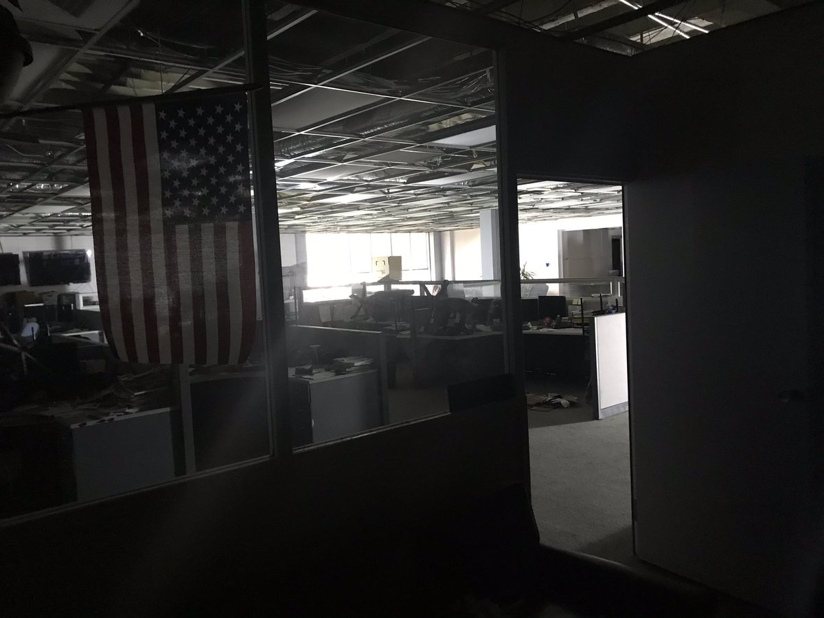 tim_archuleta's tweet image. In all disasters, there always seems to be great visual moments. Here is what I found on a fire damage tour this morning of the Abilene Reporter News newsroom. Journalism is important to America.