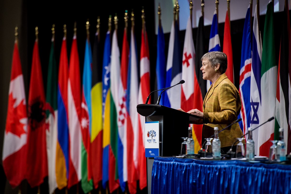 Gottemoeller's tweet photo. There is nothing stronger then the #NATO Alliance when we are united. In achieving that unity, parliamentarians are essential. A pleasure to participate in the 64th Annual Session of the NATO Parliamentary Assembly today. #NATOPAHalifax https://t.co/m1ymsTPOUS https://t.co/lXgG9Kem4H