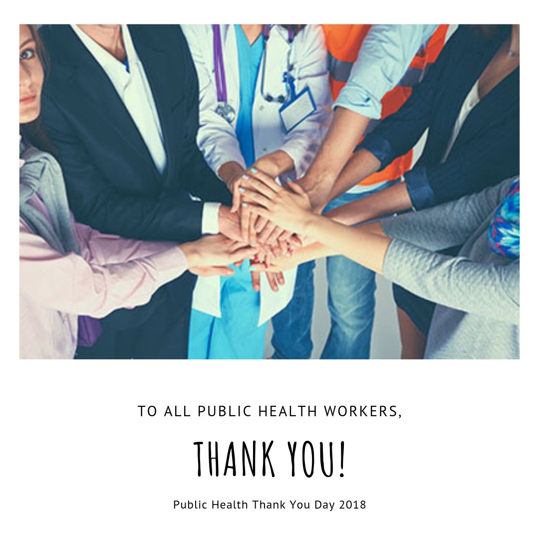 Thank you to all the public health workers who keep us safe and healthy! #PHTYD