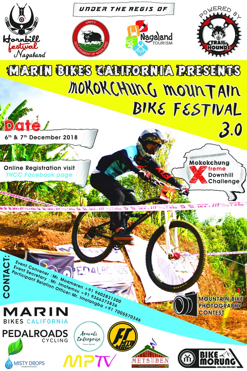 atobalongkumer's tweet photo. We are very much excited to host the 3rd Edition of #MMBF as a part of the #HornbillFestivalNagaland. 
Visit #Nagaland-  Downhill Mountain Biking Capital of India 👉https://t.co/esqmfPpXlh
@tournagaland17 @abumetha @MmhonlumoKikon @abhish18 @Neiphiu_Rio https://t.co/D63lRiDd90