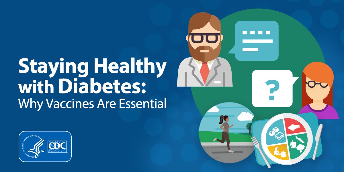 CDCgov's tweet photo. #HCPs: In honor of #DiabetesAwarenessMonth, share our animated vaccination guide with your patients living with #diabetes: https://t.co/3JtLk39pGe. https://t.co/t1mCl2xcaL