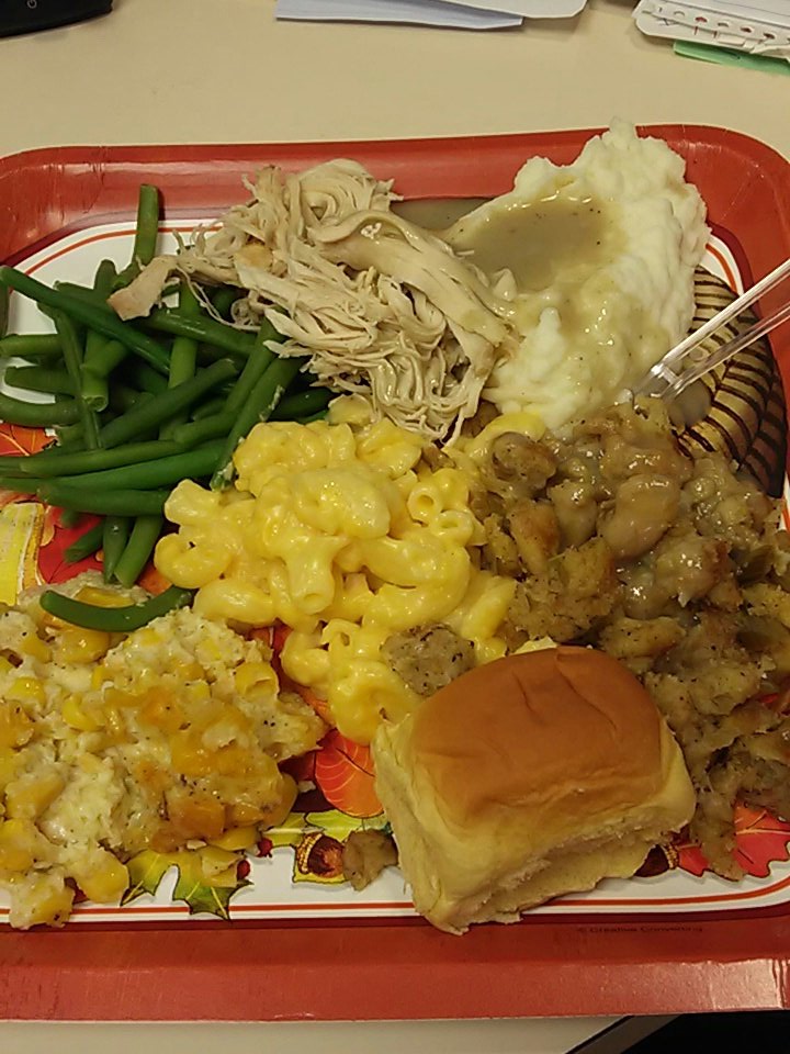 Thank you <a href="/MrsEmily_Moyer/">Emily Moyer</a> and her class for keeping the office ladies well fed! The kids were so excited to share their thanksgiving feast. #thankful #OakFlatProud