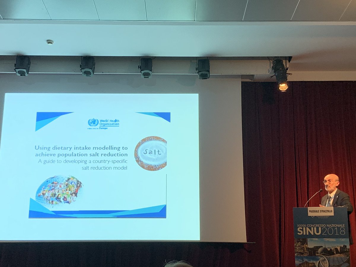 SINU_Italia's tweet photo. Come conciliare gli obiettivi @WHO sulla riduzione del #sodio con la #iodoprofilassi? Al Presidente @Sinu_italia Prof. Strazzullo da @UninaIT il difficile compito di rispondere...#SINU2018 https://t.co/UKBpMPi62p