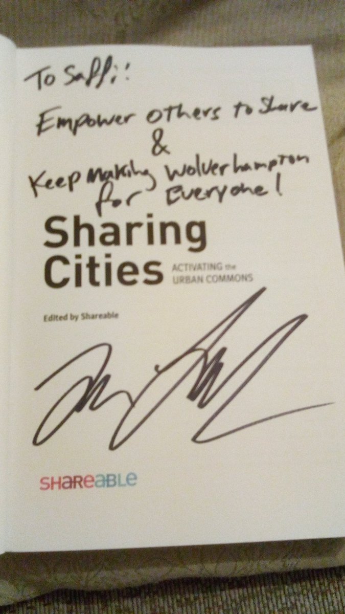 SaffiPrice's tweet photo. Thank you @ShareableTom! It will happen and you have inspired us to keep believing that it can! @WtonforEveryone #Wolverhampton #wecandothis #thesolutionisus #SharingCities https://t.co/GaoVLkEpEa