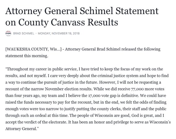 Brad D. Schimel (@bradschimel) on Twitter photo 