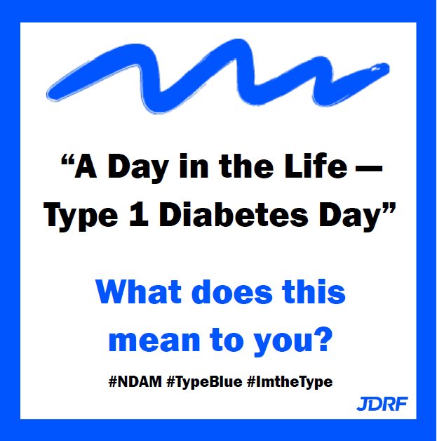 We want to know: What does this day mean to you? Tag <a href="/JDRFNJMetro/">JDRF NJ Metro</a>&amp; share your reaction with us! 

#NDAM #TypeBlue #ImtheType