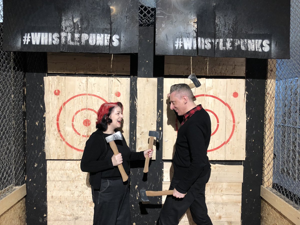 Missrosethorne's tweet photo. Great afternoon axe throwing for @sofuckinsuave birthday thanks to @WhistlePunksUK in Vauxhall!
#birthday #axethrowing #rrclub #benjaminlouche #fourth #48today https://t.co/G2hAa7OE66