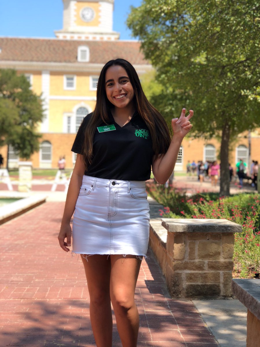 TourUNT's tweet photo. !!!EA SPOTLIGHT!!!

Meet Eva Garza, @evaaaveronicaaa our Spanish Tour Guide! Eva is a senior majoring in Converged Broadcast Media with a double minor in Spanish &amp; Marketing. She’s graduating in 26 days!

Learn more about Eva at https://t.co/gszS6TmZwx or on our Instagram!

#gmg https://t.co/NDZI7YRP9i