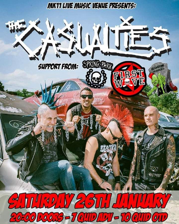headstonehorror's tweet photo. Headstone Horrors are supporting The Casualties at Mk11, Milton Keynes!! January 2019! 
Get your tickets before they sell out!! - https://t.co/gxh0Z98x8H

#punkrock #horrorpunk #streetpunk  #headstonehorrors #thecasualties #springpark #f1rstwave #mk11 #miltonkeynes #livemusic https://t.co/lDqkLAht3K