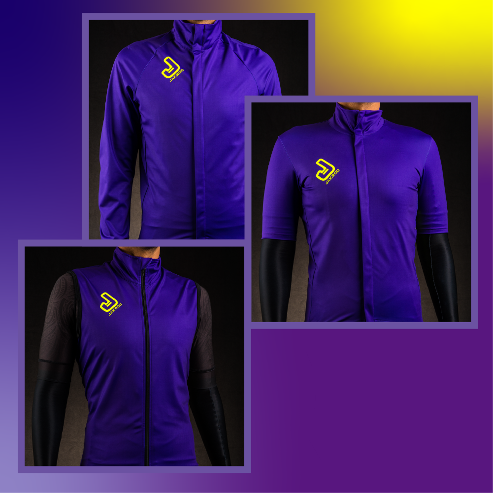 Winter wear never looked so good. Featuring SS/LS/Vest options, the Jupiter is the perfect full custom cycling gear for those cold and wet days on the bike. #jakroousa #jakroofast #cycilng #custom apparel #newkitday