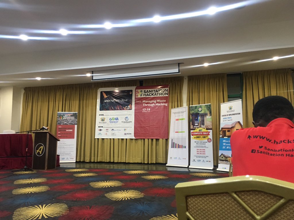 greenmanstartup's tweet photo. Closing ceremony in a bit, fingers crossed 🤞🏾🔥 #hansack @SanitationHack1 https://t.co/y8XBMRyVIN