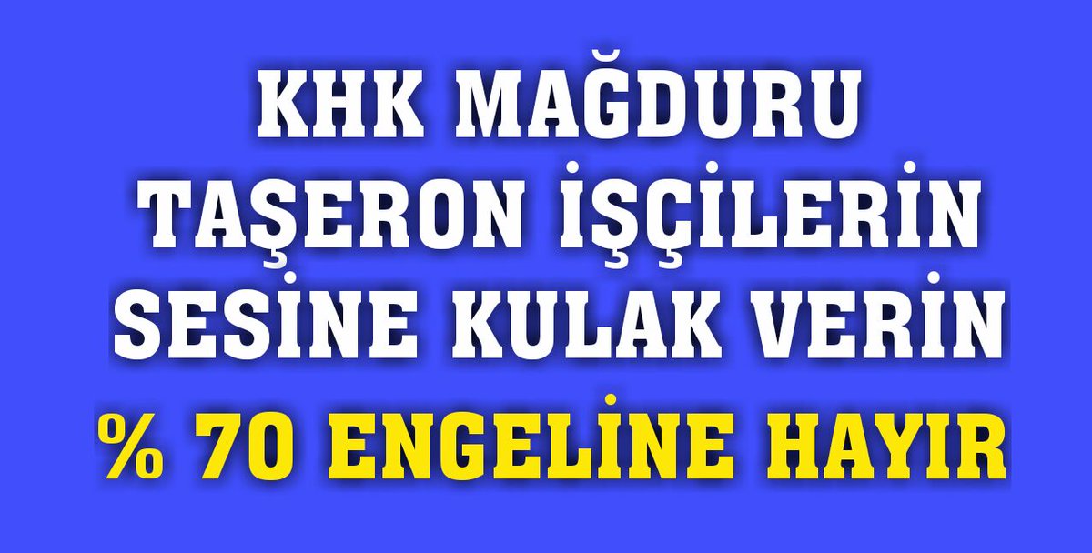 4 aralık oldu bahane 

Seçim öncesi çözüm olsun bizlere 

1 gün çalışan aldı kadroyu geçti köşeye 

BAKANIM ses ver bu kadar zulüm niye

<a href="/ZehraZumrutS/">Zehra Zümrüt Selçuk</a>
 
<a href="/RT_Erdogan/">rt_erdogan</a>
 
@fuatoktay06
 
@OmerAnnadinc
 #4AralıkYüzde70KriterineHayır #4aralikmagdurujokerlerişsizkaldi
