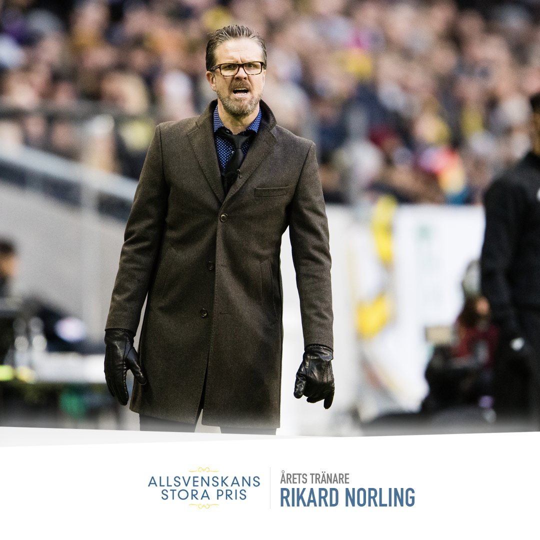 AllsvenskanSE's tweet image. Och priset som årets tränare i #Allsvenskan går till... Rikard Norling, @aikfotboll! #ASP2018