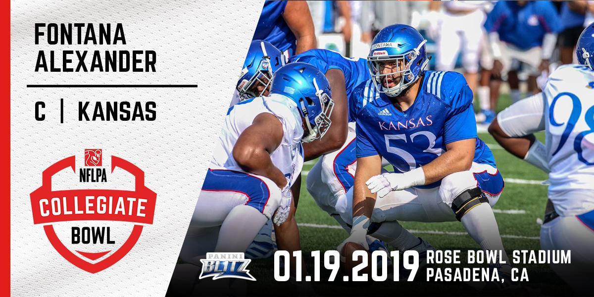 Congrats to @AlexFontana1995 from <a href="/KU_Football/">Kansas Football</a> for accepting his #NFLPABowl invite. Looking forward to seeing you in California.
