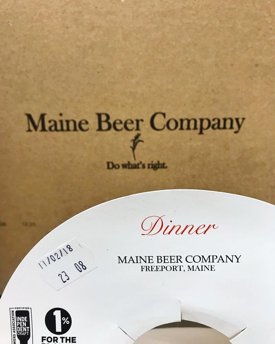 What’s for Dinner ?! Come “ Do what’s right” and join us for <a href="/mainebeerco/">Maine Beer Company</a> 👉🏼 Lunch | Woods + Waters | 
&amp; for a limited time DINNER 🍺 🍺🍺 Tapping @ 5pm