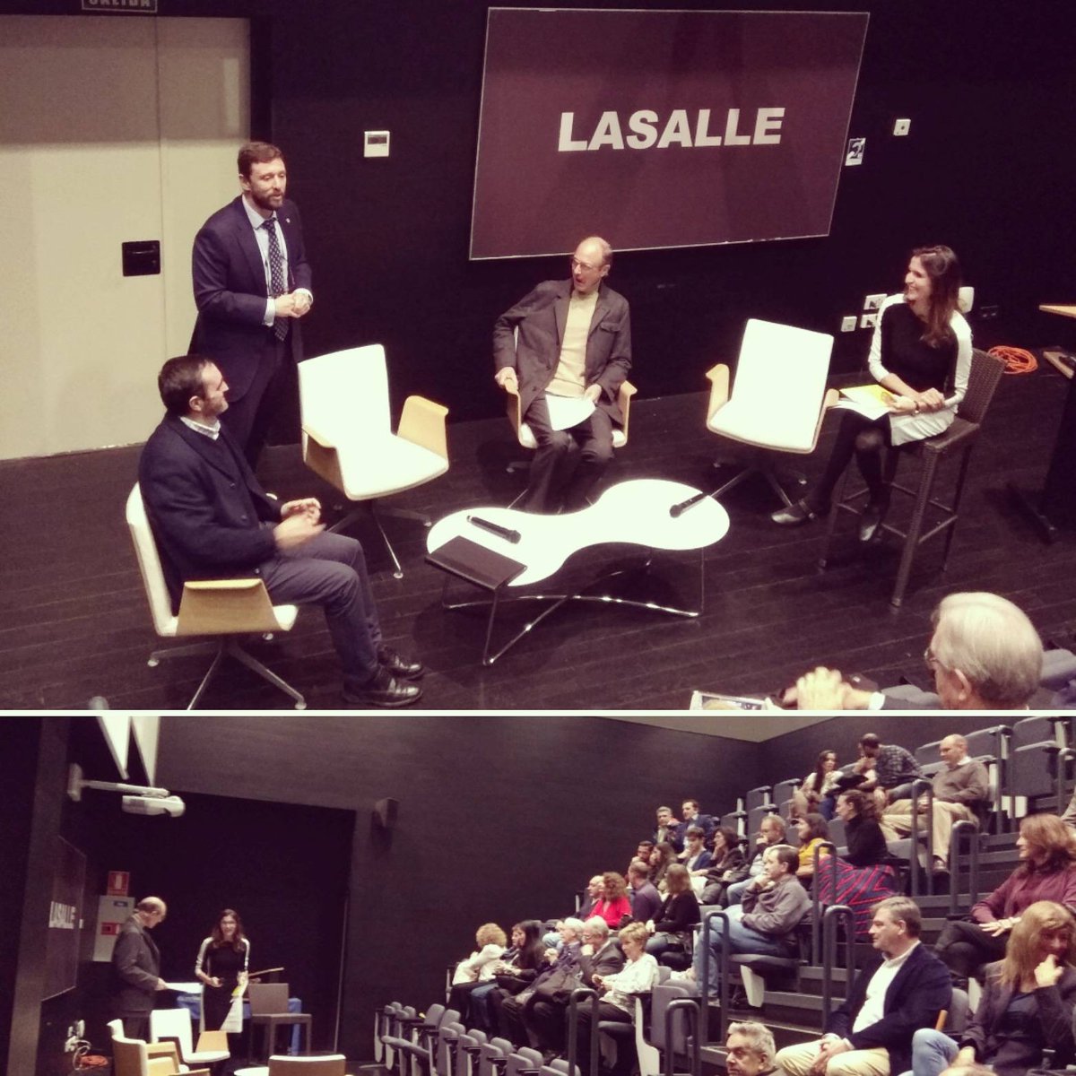 Estamos en la presentación del libro "Fuerte que se entere el mundo. Cómo vivir con #DolorCrónico... ¡Y vivir feliz!" de Carmen García Roger. ¡Gracias por contarnos tu experiencia de superación de esta forma tan cercana! 
<a href="/LaSalleSaludUAM/">La Salle Facultad Salud</a> @IRFLaSalle