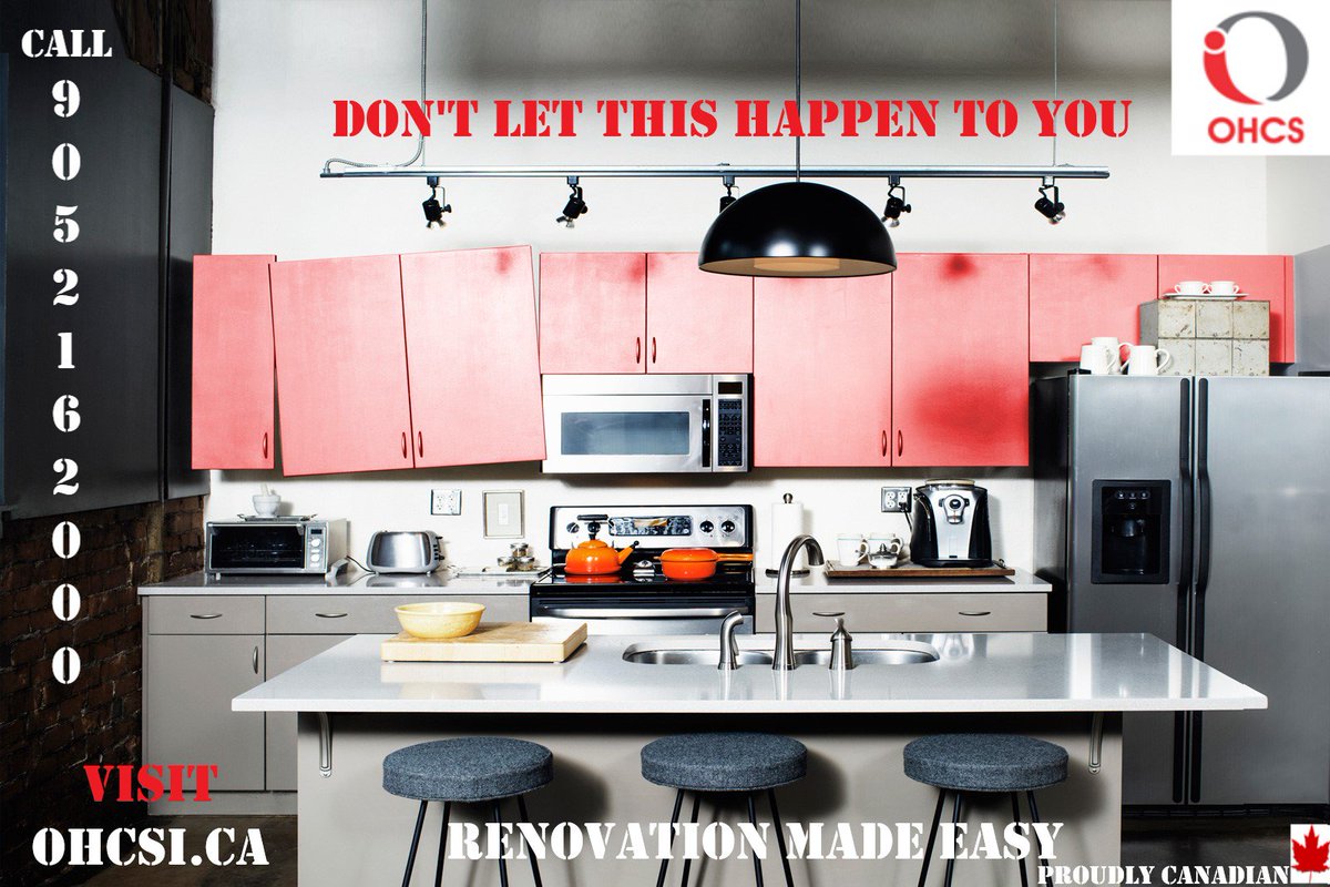 OntarioHomcare's tweet photo. Don't let this happen to you. OHCS prides itself on our craftsmanship. Renovation can be made easy, contact us today at 905 216 2000 or visit https://t.co/82T3zKxGph  for more details. Come to our showroom at 12 Hansen Rd S Brampton see the magic that can unfold. Call now! #OHCS https://t.co/juUZaedjiZ