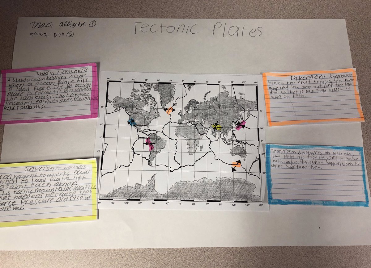 Centennial 4th Graders are working hard in Mrs. Salley’s class on their culminating projects on tectonic plate movement. #showingwhattheyknow #makingeverydaycount #dcshines #TeachCENT <a href="/LecomteRobbie/">Robbie Lecomte</a>