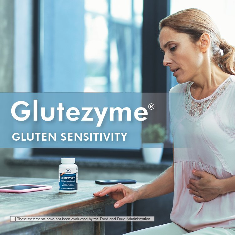 ProgressiveLabs's tweet photo. Help your stomach this holiday season with Glutezyme®. This formula contains digestive enzymes that help break down gluten peptide fragments to curb stomach upset. Try Glutezyme® and add some of those foods back in that you’ve been missing!‡ https://t.co/OxcMqahfL6