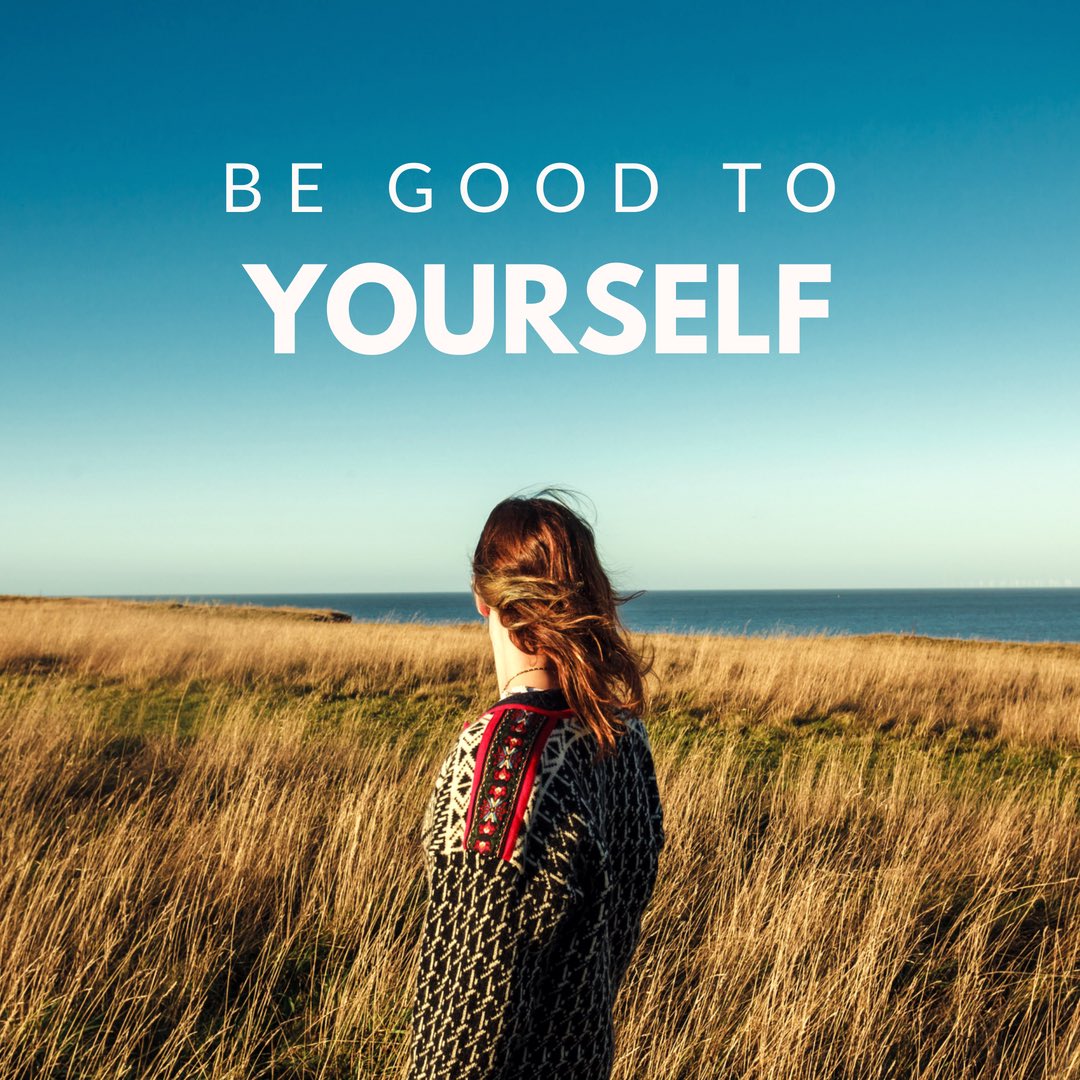 Being good to yourself is something that can be very difficult because taking care of yourself is often at the bottom of our lists. So remember that even though this may be a busy day, that you also deserve to take a few minutes a be good to yourself.