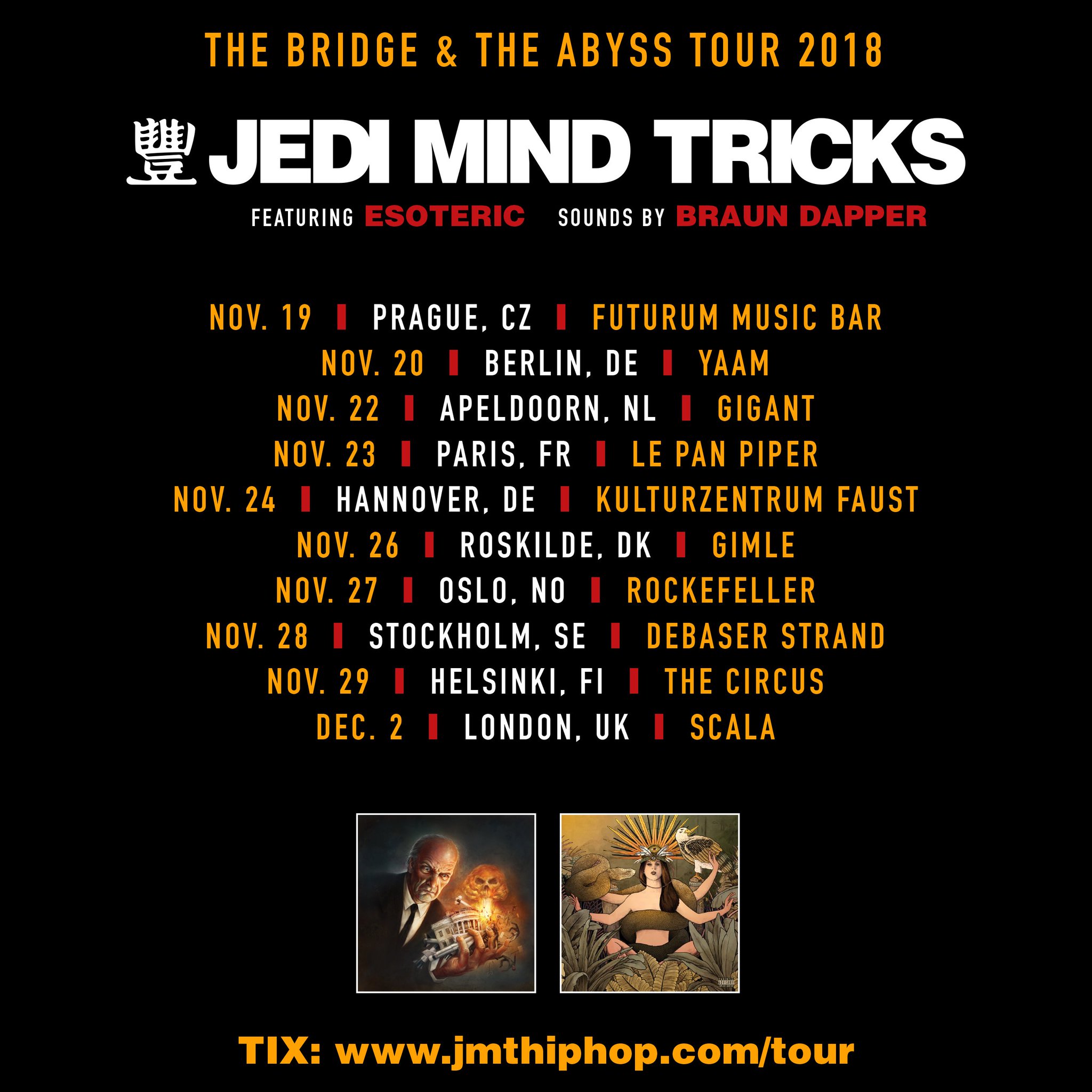Jedi Mind Tricks on Twitter "Jedi Mind Tricks European/UK Tour starts