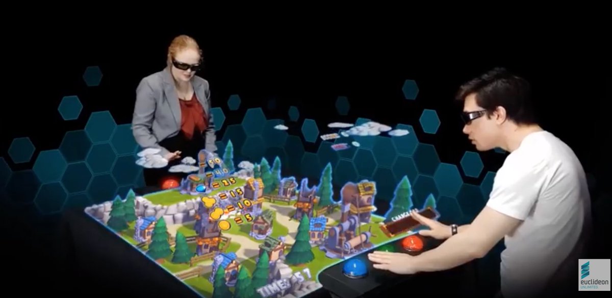 GrooveMeNow's tweet photo. Holographic technology 'the sort of stuff that NASA uses'. #hologram #hologramarcade #NASA #arcadetable  https://t.co/FgNnj4qinu https://t.co/4vnxUyGJqm