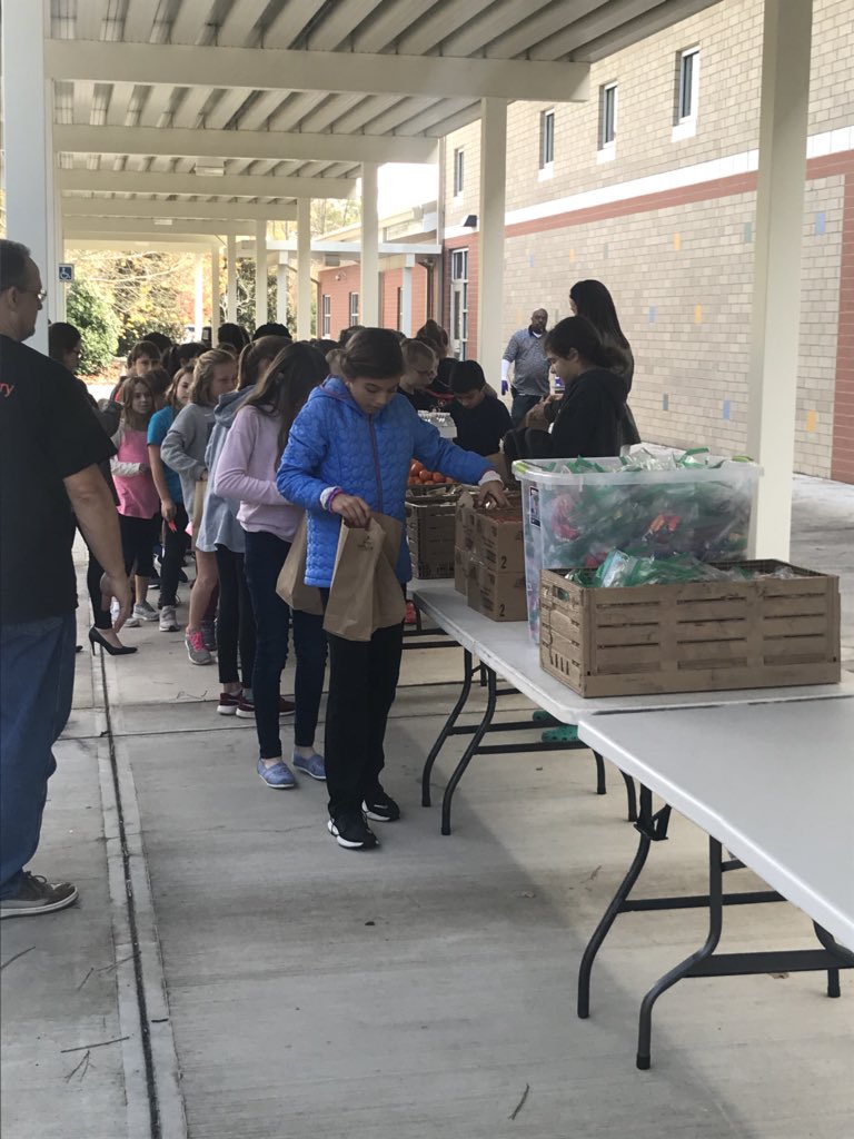 AmeliaGouillon's tweet photo. With the help of Brown Bag Ministries, our students were able to prepare 480 snack bags to help our community in 17 minutes! Many hands make light work! @MCBrunson https://t.co/5XRNSq3vks