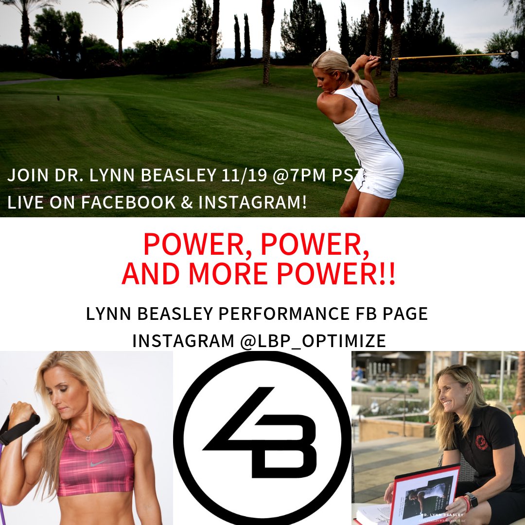 LynnBeasley33's tweet photo. Join me tonight on Facebook and Instagram LIVE at 7pm PST and finally get some real power in your golf swing!! ALSO, I’m giving a special offer to those who attend!! You won’t want to miss it!!#optimizeyourlife #optimizeyourgame #power https://t.co/hjYj1hvfBC