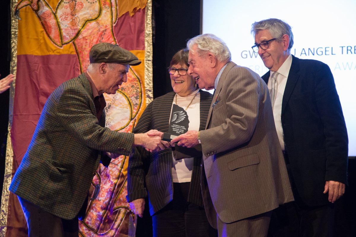 cadwwales's tweet photo. Take a peek at our fantastic evening at @Caerphilly_Cadw recently to celebrate the first #HeritageAngelAwardsWales

Sponsored by the @ALWFoundation, the awards recognised the achievements of volunteers &amp; historic building restoration work. @RCAHMWales https://t.co/KZsq9Nno79 https://t.co/GHhrDR0BQp
