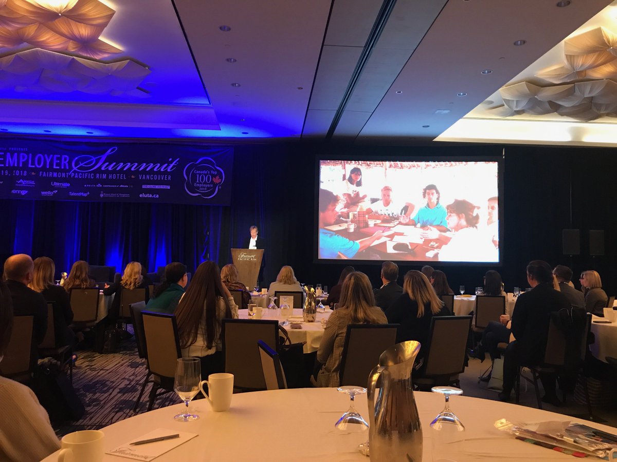 Incredible day so far at the @top_employers summit with @getwello! Looking forward to taking home some new knowledge on employee programs and initiatives, and engaging our communities. #healthyemployees #TES2018