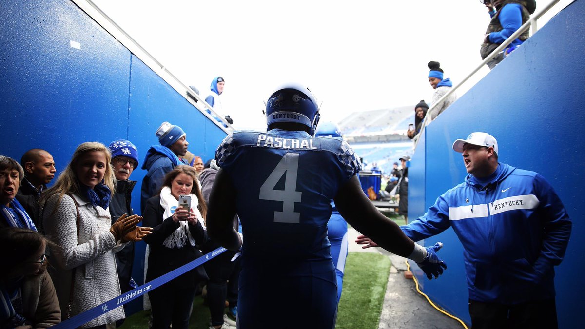 NCAA's tweet photo. After beating cancer, @UKFootball’s Josh Paschal returned to the field Saturday: https://t.co/EHMniZFwww https://t.co/Zy1z9YrNSz