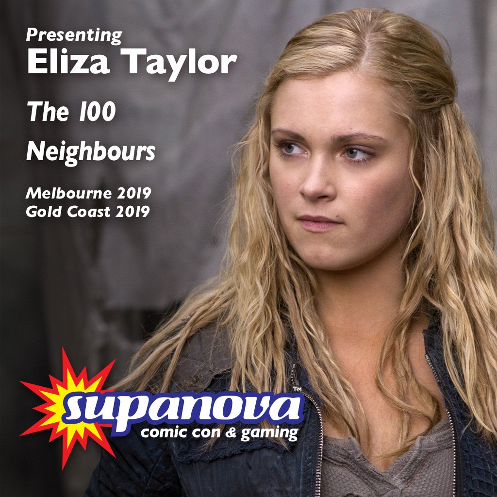 SupanovaExpo's tweet photo. Returning next April for #Supanova 2019 - Melbourne &amp; Gold Coast, make way for Wanheda, #The100's @MisElizaJane!

For more information on Eliza, including Photograph and Autograph information, visit ---> https://t.co/5meV5bHenb #Melbnova #Goldnova https://t.co/89XYz4ouCn
