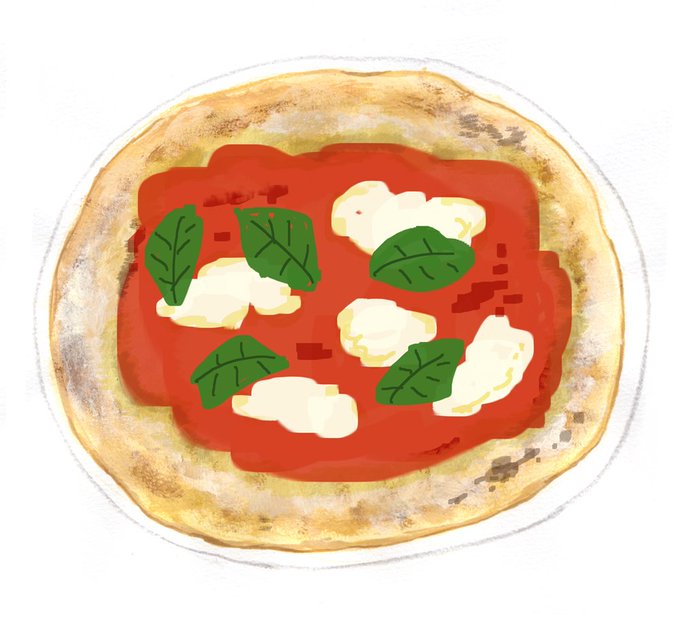 絵に描いたピザ焼いてみたのtwitterイラスト検索結果