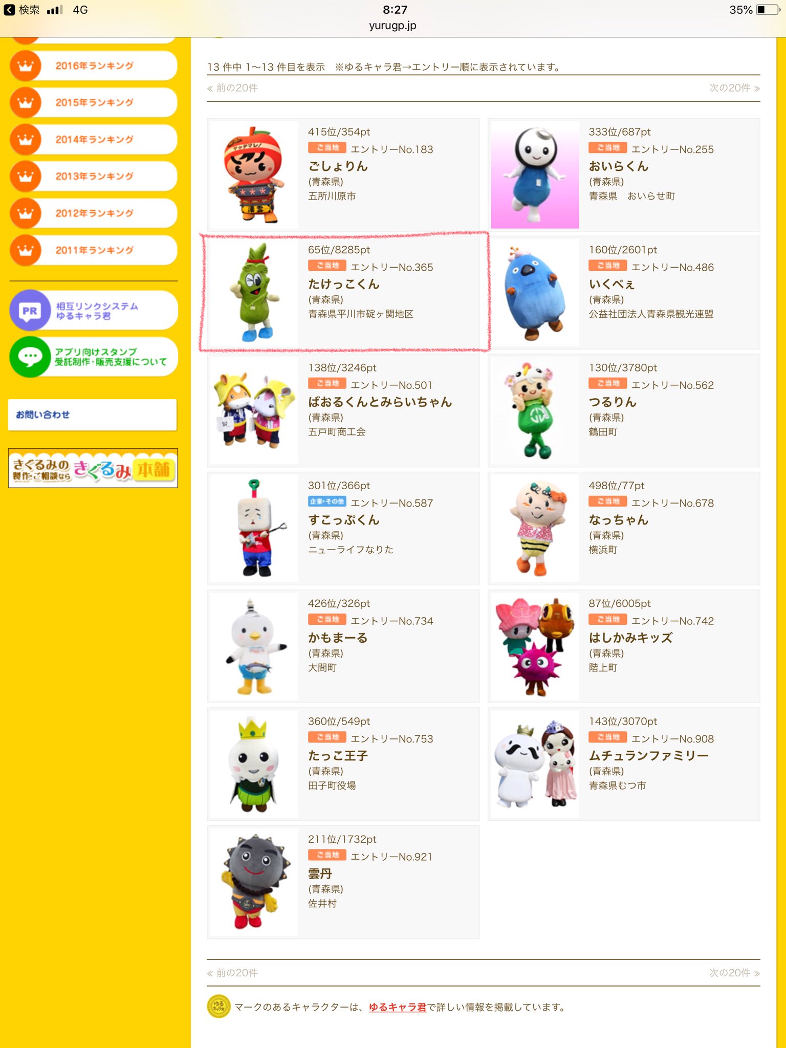 平川市シティプロモーション ゆるキャラグランプリ18で 絶大な人気を誇る碇ヶ関の たけっこくん が青森県no1になりました たけのこマラソンなどイベントで会うことが出来ます 来年放送されるcm大賞にも登場します 是非 ご覧ください 平川市