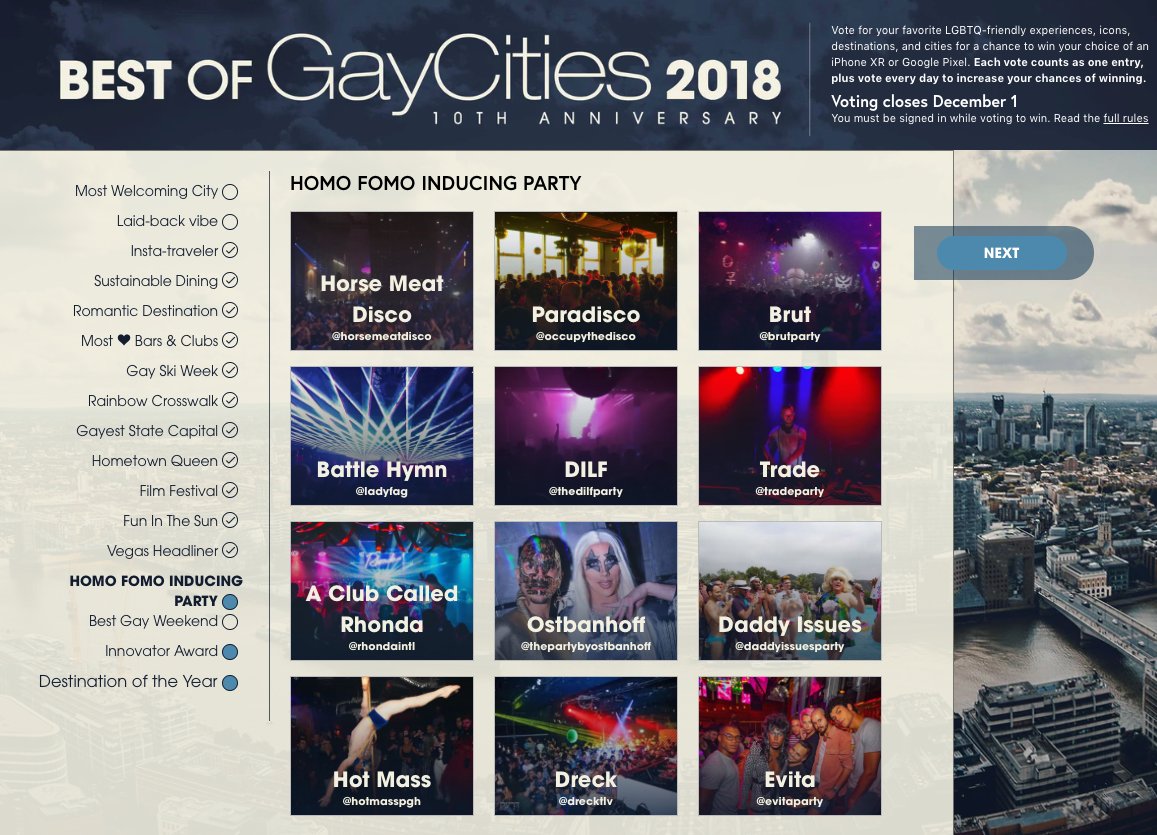 maltman2010's tweet photo. Is it bad that I haven't heard of ANY of these?! #HomoFomo #HomeBody #WeStillHaveFun @gaycities @Queerty https://t.co/TQVTndOZuF