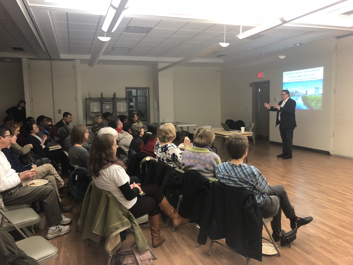 CleanRiversPGH's tweet photo. “The clean water act has created silos so everyone’s only focused on one problem, the great thing about green infrastructure is that cities can use it to do soapy things” Room2GROW https://t.co/tousuVtrbq