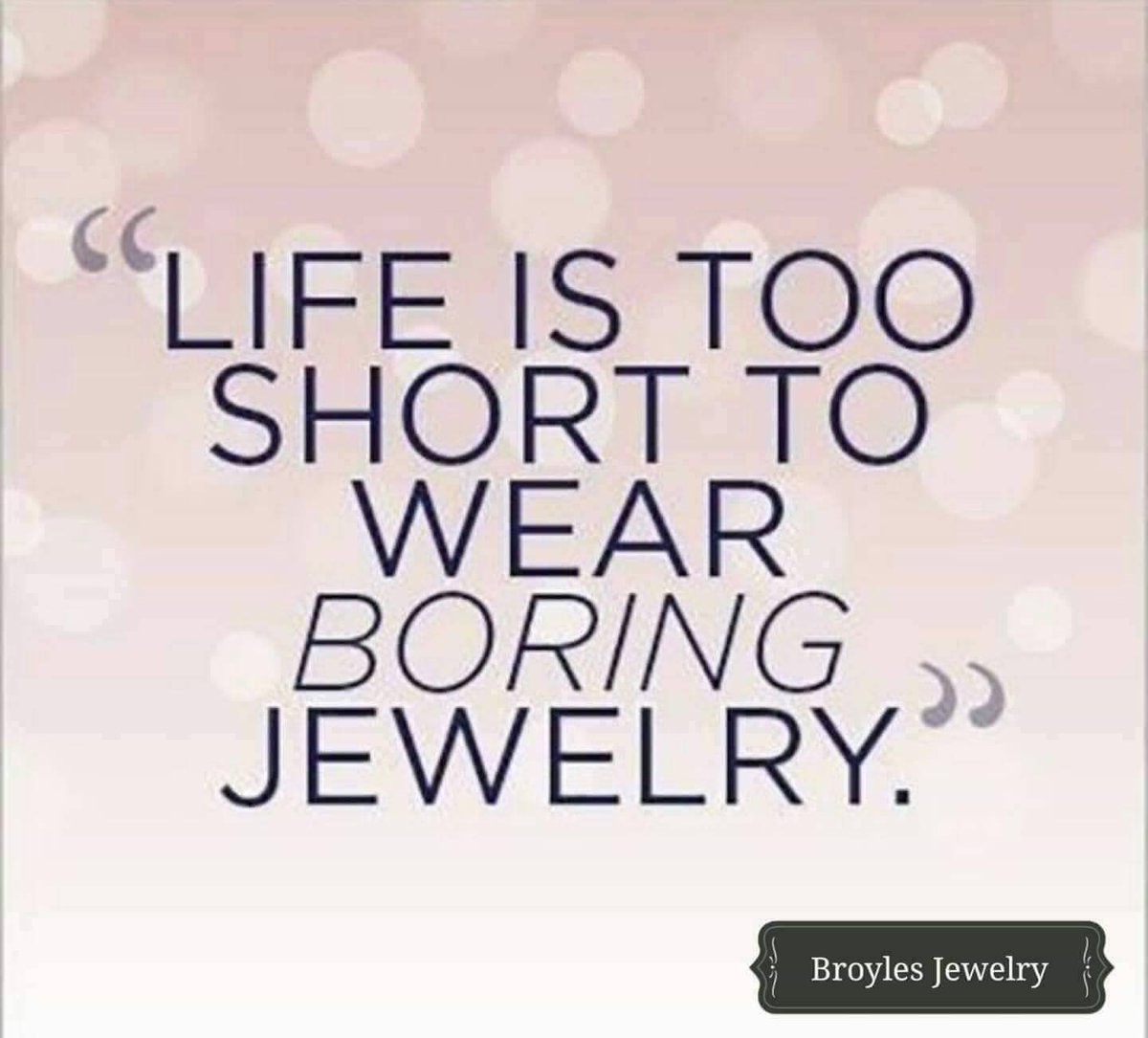 Broyles_Jewelry's tweet photo. We want you to be excited about your jewelry! #BroylesJewelry #Diamonds #StunningJewelry #Life https://t.co/QL6Y6LWbWa